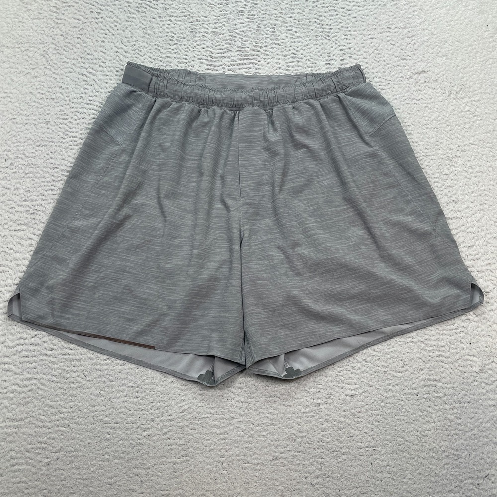 Lululemon Shorts Unisex Fits Size 30 Gray Lined Performance 6"